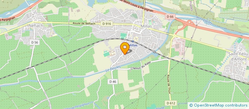 localisation de l'entreprise MONSIEUR LAURENT JACQUELINE  MILLAS