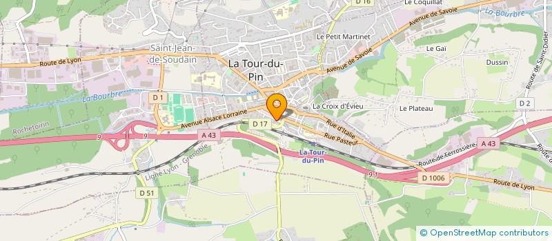 localisation de l'entreprise MONSIEUR LAURENT JACQUEMOND-COLLET  LA TOUR-DU-PIN