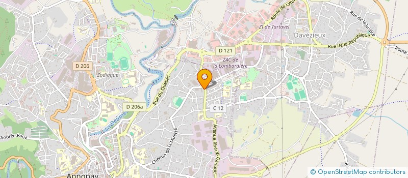 localisation de l'entreprise MONSIEUR LAURENT JACQUEMOT  ANNONAY