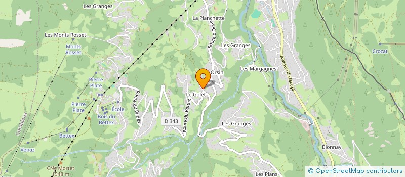 localisation de l'entreprise MONSIEUR LAURENT JACQUEMOUD  SAINT-GERVAIS-LES-BAINS