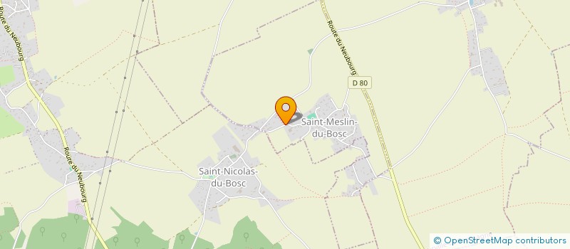 localisation de l'entreprise MONSIEUR LAURENT JACQUES  SAINT-MESLIN-DU-BOSC