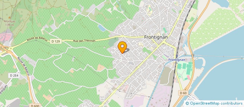 localisation de l'entreprise MONSIEUR LAURENT JACQUES MOLE à FRONTIGNAN