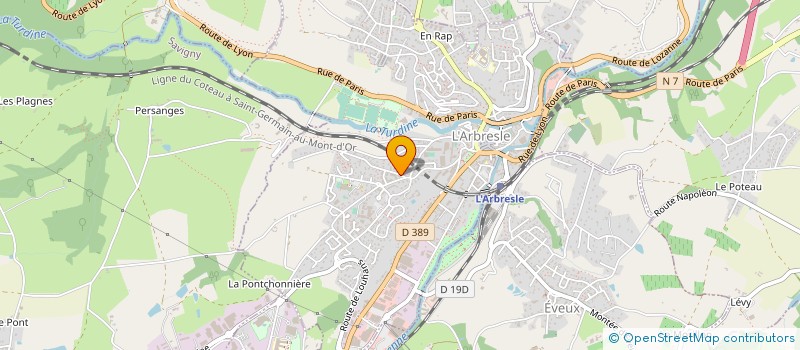 localisation de l'entreprise MONSIEUR LAURENT JACQUET  L'ARBRESLE