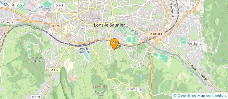 localisation de l'entreprise MONSIEUR LAURENT JACQUET à LONS-LE-SAUNIER