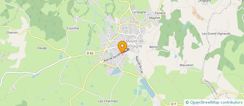 localisation de l'entreprise MONSIEUR LAURENT JACQUIER à LE MAYET-DE-MONTAGNE