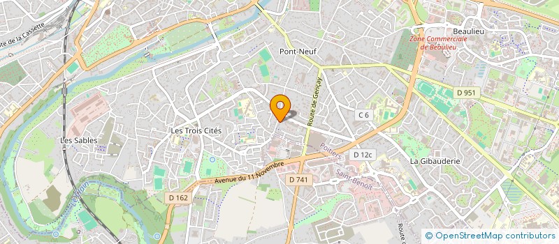 localisation de l'entreprise MONSIEUR LAURENT JACQUILLARD à POITIERS