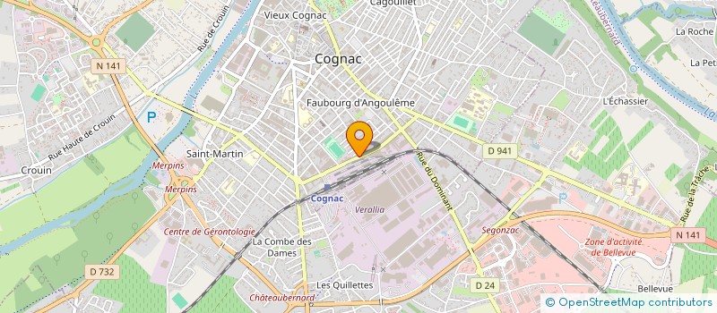 localisation de l'entreprise MONSIEUR LAURENT JAILLANT à COGNAC