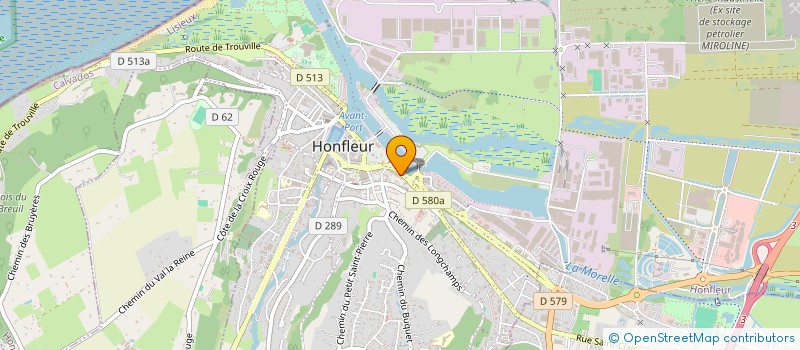localisation de l'entreprise MONSIEUR LAURENT JAMES  HONFLEUR