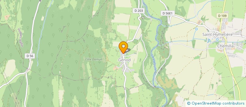 localisation de l'entreprise MONSIEUR LAURENT JANOD  GENOD