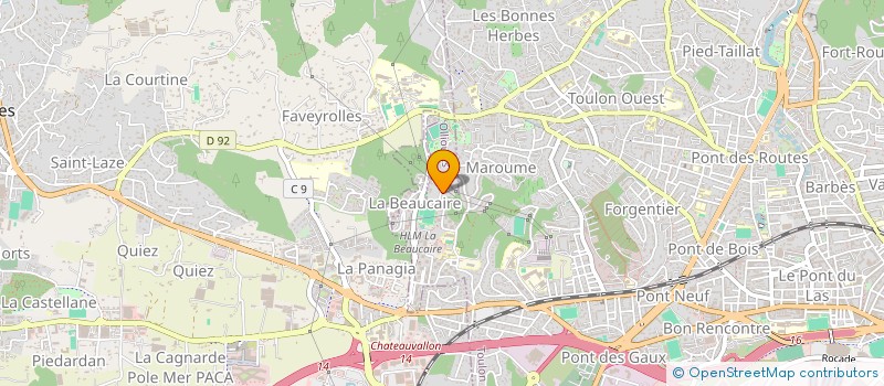 localisation de l'entreprise MONSIEUR LAURENT JANY à OLLIOULES