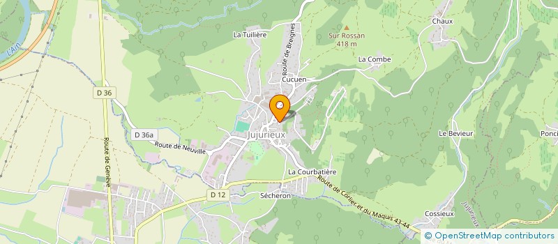 localisation de l'entreprise MONSIEUR LAURENT JAOUEN à JUJURIEUX