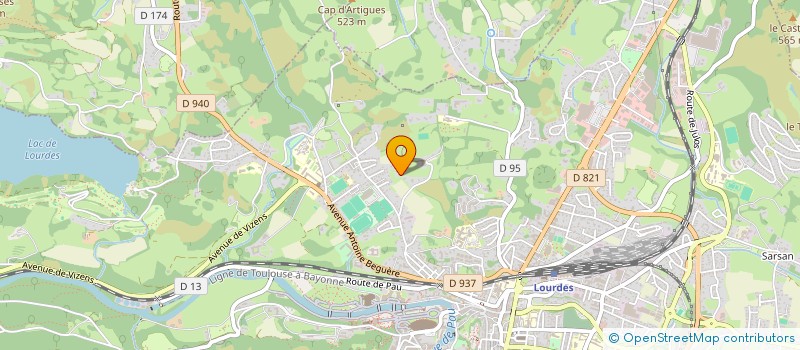 localisation de l'entreprise MONSIEUR LAURENT JARNEAU  LOURDES