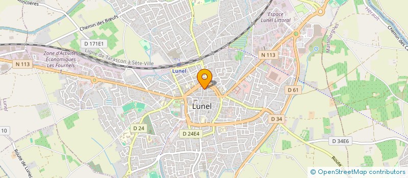 localisation de l'entreprise MONSIEUR LAURENT JAUFFRET  LUNEL