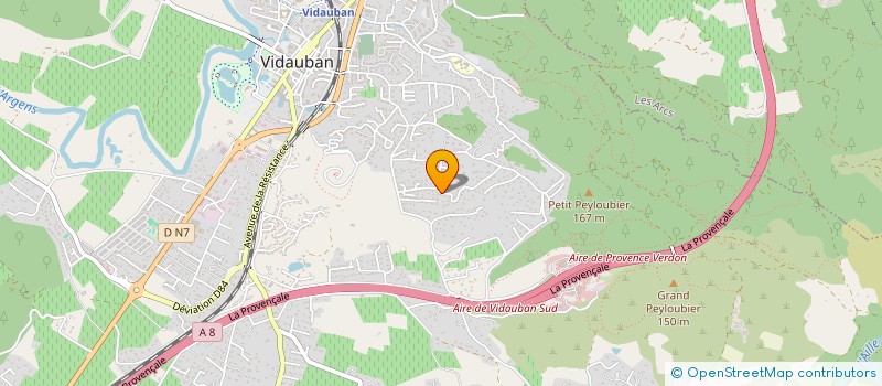 localisation de l'entreprise MONSIEUR LAURENT JEANNIN  VIDAUBAN