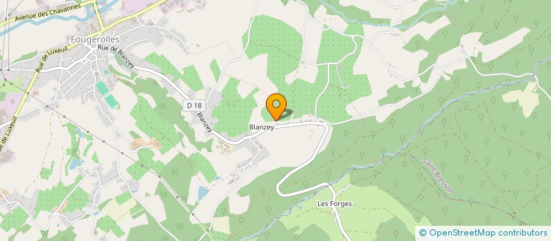 localisation de l'entreprise MONSIEUR LAURENT JECHOUX  FOUGEROLLES-SAINT-VALBERT