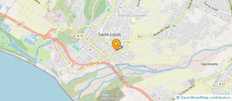 localisation de l'entreprise MONSIEUR LAURENT JEREMY SERVEAUX à SAINT-LOUIS