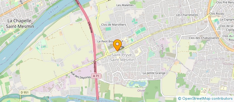 localisation de l'entreprise MONSIEUR LAURENT JESTIN à SAINT-PRYVE-SAINT-MESMIN