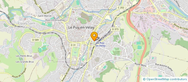 localisation de l'entreprise MONSIEUR LAURENT JEUDY  LE PUY-EN-VELAY