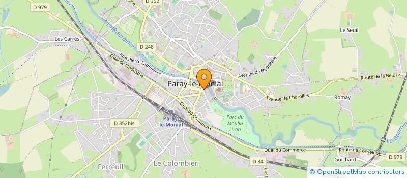 localisation de l'entreprise MONSIEUR LAURENT JOLITON à PARAY-LE-MONIAL