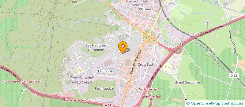 localisation de l'entreprise MONSIEUR LAURENT JOLY à NARBONNE