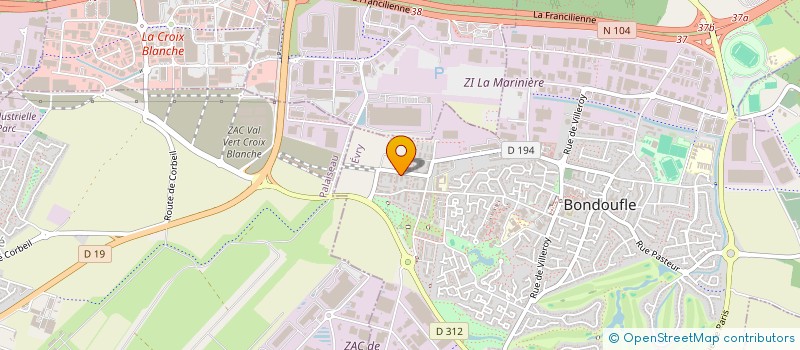 localisation de l'entreprise MONSIEUR LAURENT JOSEPH BERREBI  BONDOUFLE