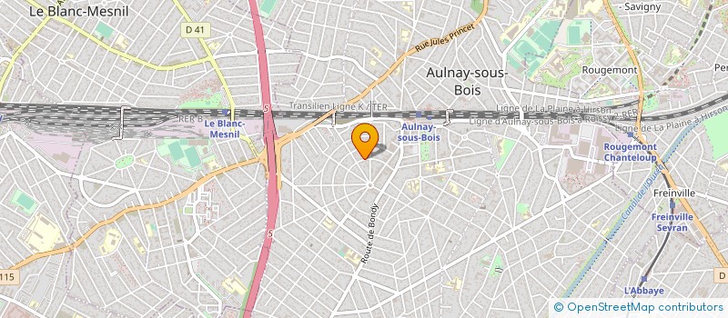 localisation de l'entreprise MONSIEUR LAURENT JOSEPH RENAN RAYEE à AULNAY-SOUS-BOIS