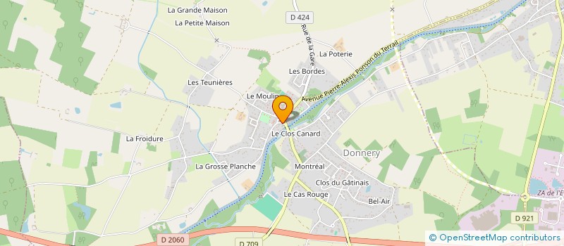 localisation de l'entreprise MONSIEUR LAURENT JOUANNEAU à DONNERY