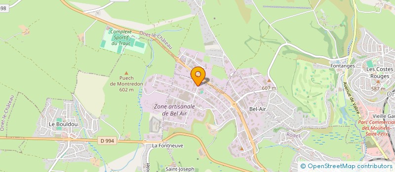 localisation de l'entreprise MONSIEUR LAURENT JOURDAIN à RODEZ