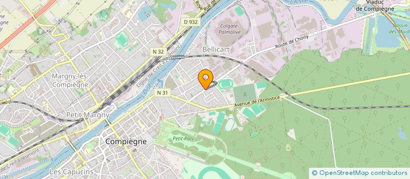 localisation de l'entreprise MONSIEUR LAURENT JOUVET  COMPIEGNE