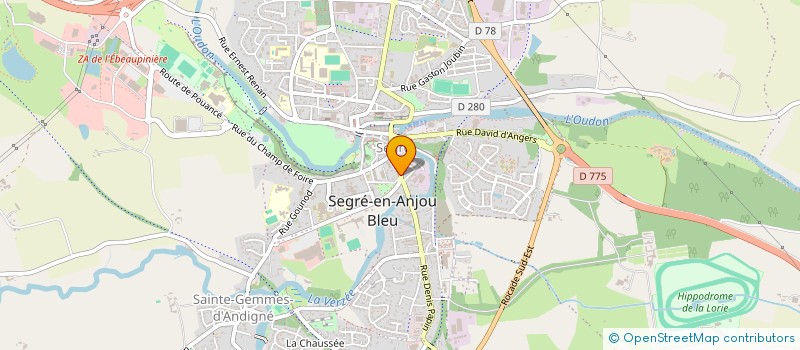 localisation de l'entreprise MONSIEUR LAURENT JOYAUX à SEGRE-EN-ANJOU BLEU