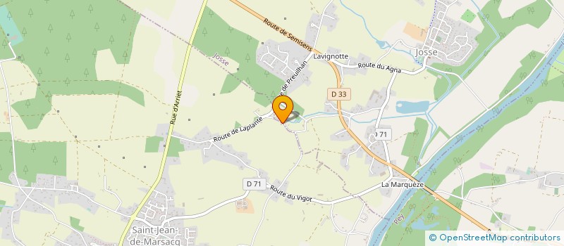 localisation de l'entreprise MONSIEUR LAURENT JUAN  SEIGNOSSE