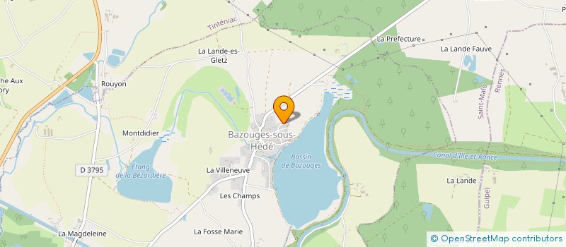 localisation de l'entreprise MONSIEUR LAURENT JUHEL à HEDE-BAZOUGES
