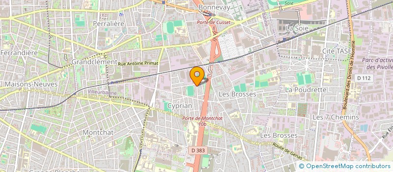 localisation de l'entreprise MONSIEUR LAURENT JUILLARD à VILLEURBANNE