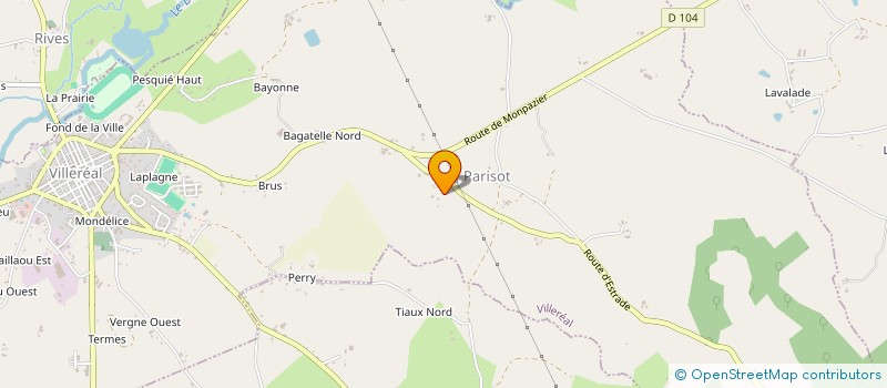 localisation de l'entreprise MONSIEUR LAURENT JULIEN  VILLEREAL