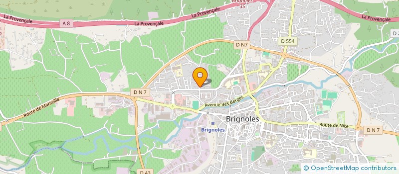localisation de l'entreprise MONSIEUR LAURENT JULIEN  BRIGNOLES