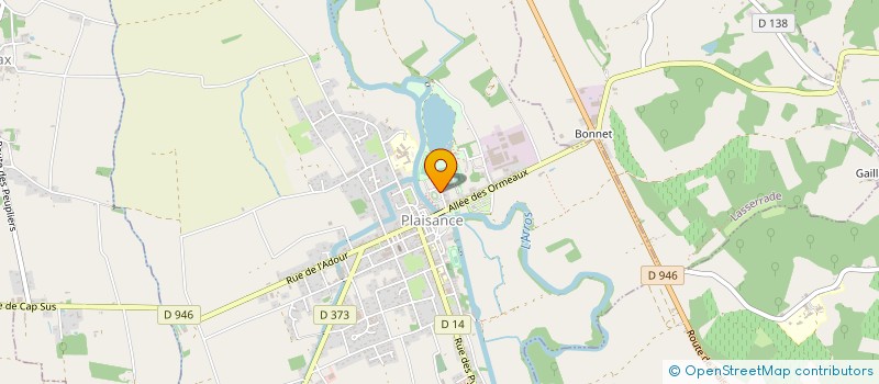 localisation de l'entreprise MONSIEUR LAURENT JUSTRABEAU  PLAISANCE