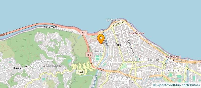 localisation de l'entreprise MONSIEUR LAURENT K'GRAIN  SAINT-DENIS