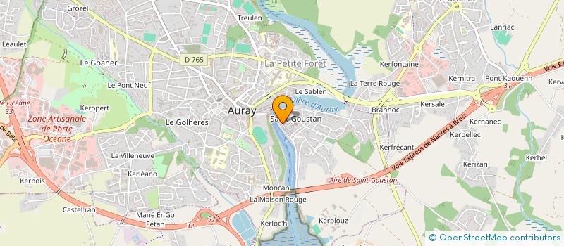 localisation de l'entreprise MONSIEUR LAURENT KERHIR à AURAY