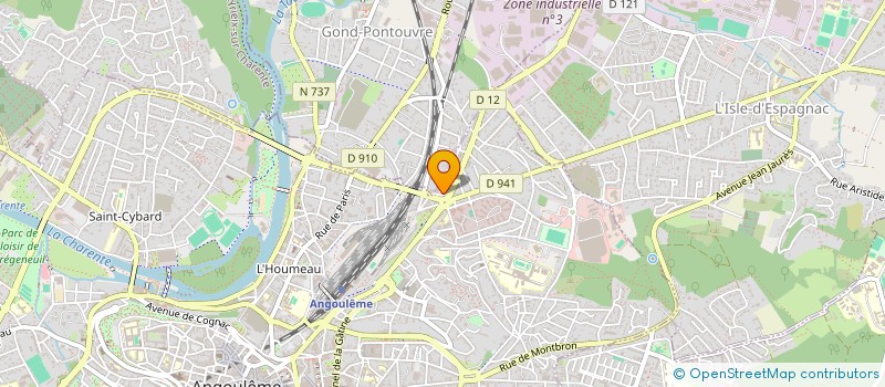 localisation de l'entreprise MONSIEUR LAURENT KLEIN à ANGOULEME