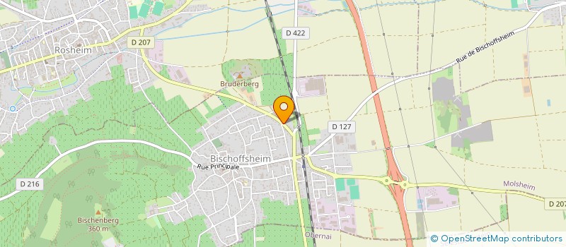 localisation de l'entreprise MONSIEUR LAURENT KLEMANN  BISCHOFFSHEIM