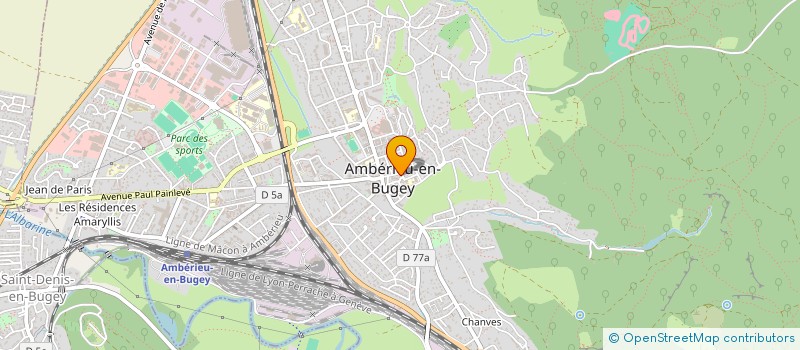 localisation de l'entreprise MONSIEUR LAURENT KLINGER à AMBERIEU-EN-BUGEY