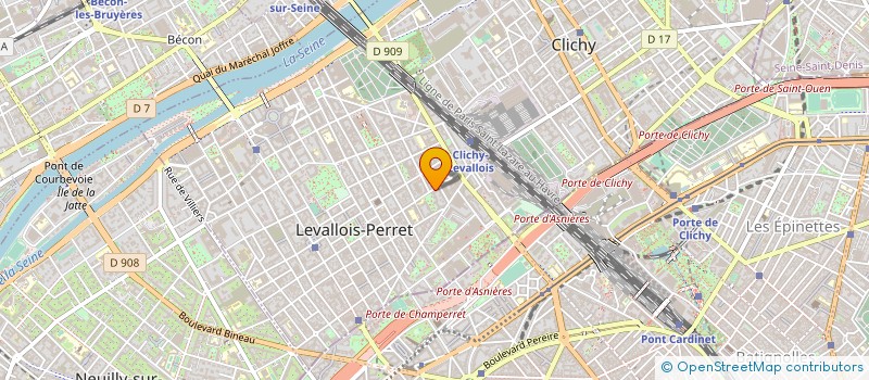 localisation de l'entreprise MONSIEUR LAURENT KNELER à LEVALLOIS-PERRET