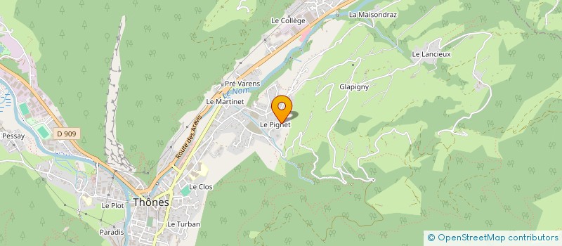 localisation de l'entreprise MONSIEUR LAURENT KOENIG  THONES