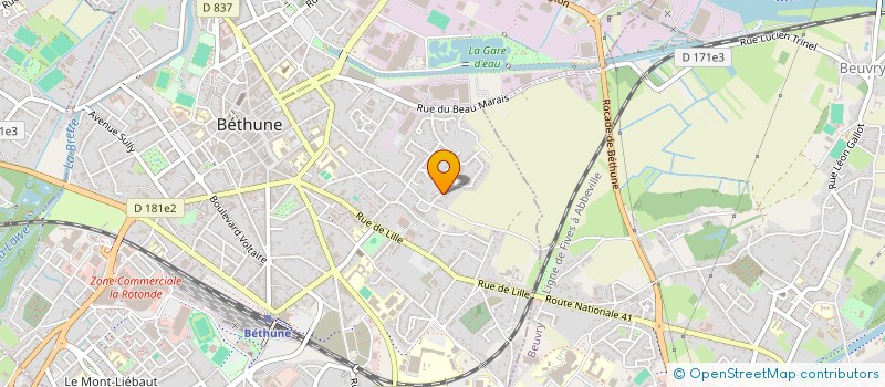 localisation de l'entreprise MONSIEUR LAURENT KONIECZKA à BETHUNE