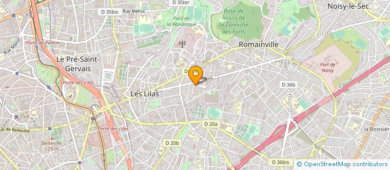 localisation de l'entreprise MONSIEUR LAURENT KOUBI à LES LILAS