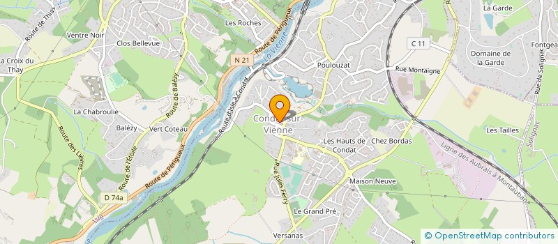 localisation de l'entreprise MONSIEUR LAURENT KRANTZ à CONDAT-SUR-VIENNE
