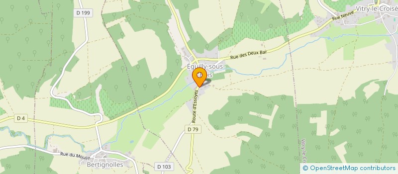 localisation de l'entreprise MONSIEUR LAURENT KRIER  EGUILLY-SOUS-BOIS