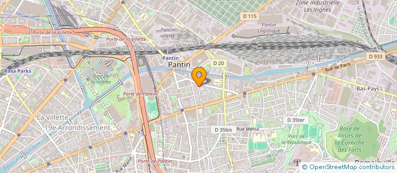 localisation de l'entreprise MONSIEUR LAURENT KRUSZYK à PANTIN