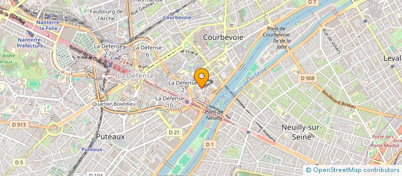 localisation de l'entreprise MONSIEUR LAURENT KRYGIER à COURBEVOIE