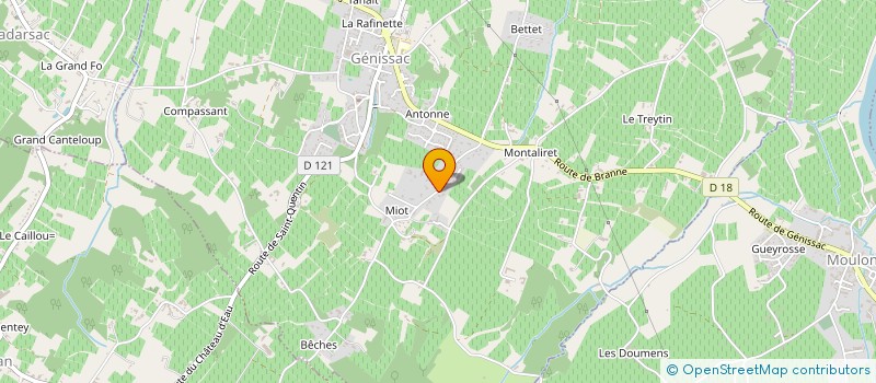 localisation de l'entreprise MONSIEUR LAURENT L HOMME  GENISSAC